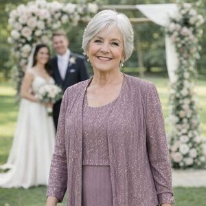 R&M Richards Purple Evening Ensemble